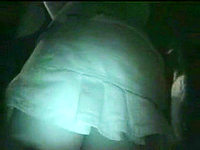 It was too dark and I turned the light on my camera on to be able to admire that beautiful babes upskirt view!